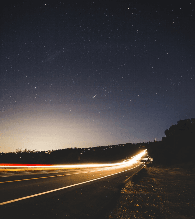 street with lights